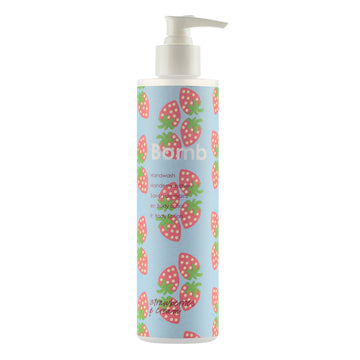 Bomb Cosmetics Strawberries & Cream skystas rankų muilas 300ml