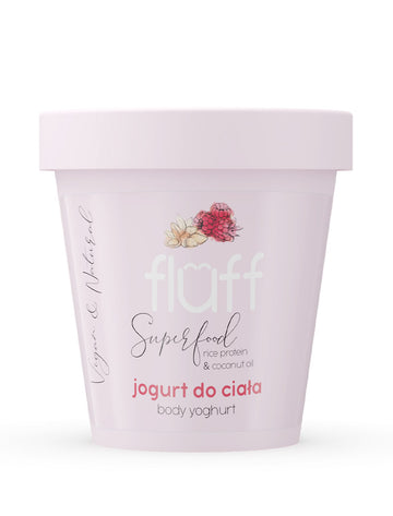 Fluff Superfood Body Yoghurt kūno kremas Raspberry & Almond 180ml