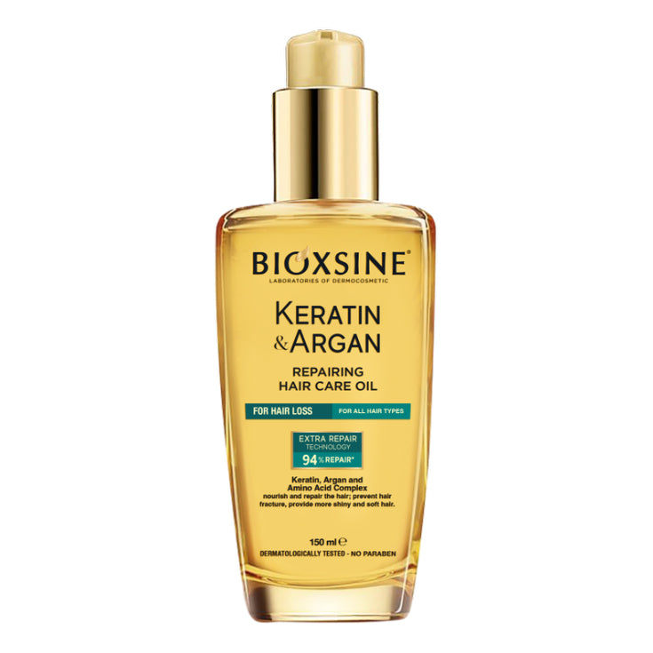 BIOXSINE Keratin & Argan stiprinamasis plaukų aliejus 150 ml 