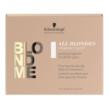 Schwarzkopf Professional Blond Me All Blondes Detox Vit-C Shot priemonė šviesintiems plaukams 5 x 5 g