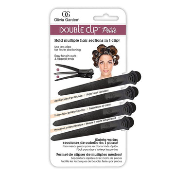 Olivia Garden Double Clip Petite plaukų segtukai 4 vnt.