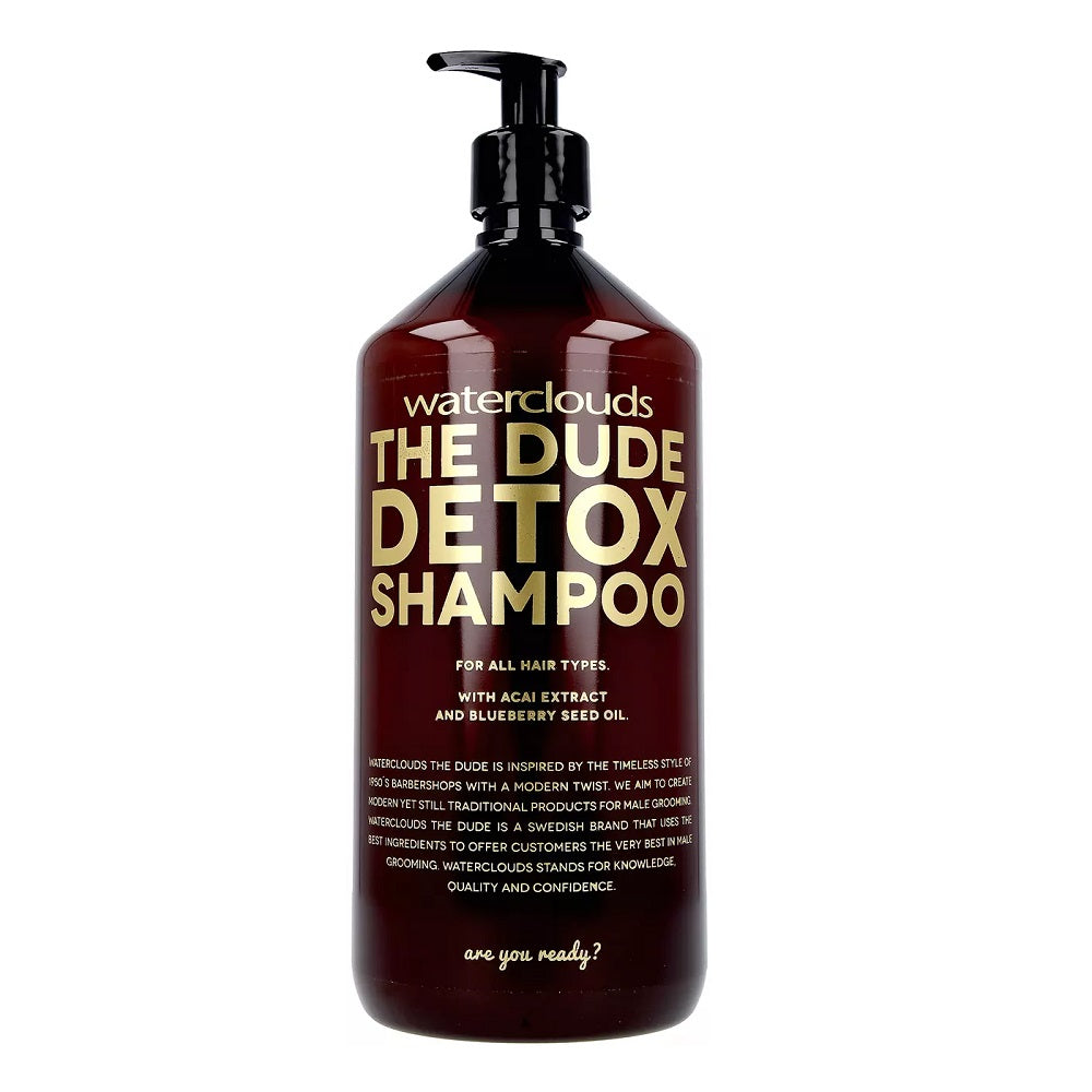Waterclouds The Dude Detox valomasis šampūnas visų tipų plaukams 1000ml