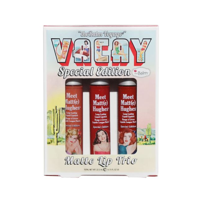 TheBalm VOYAGE VACAY MATTE LIP TRIO lūpų dažų rinkinys 3 x 7.2ml