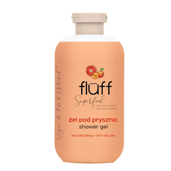 Fluff anticeliulitinė dušo želė Peach & Grapefruit 500ml