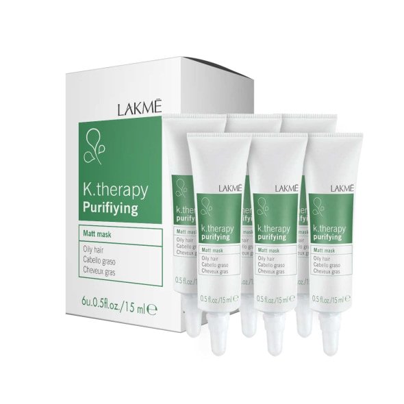 Lakme K.Therapy Purifying Matt plaukų kaukė 6x15 ml