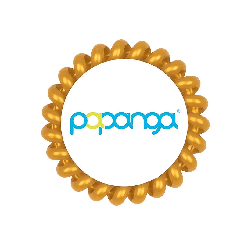 Papanga Classic didelė spiralinė plaukų gumytė Golden Toffee