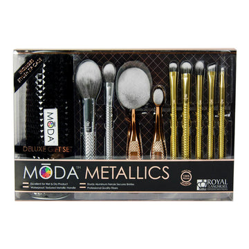Royal & Langnickel Moda Metallics makiažo šepetėlių rinkinys