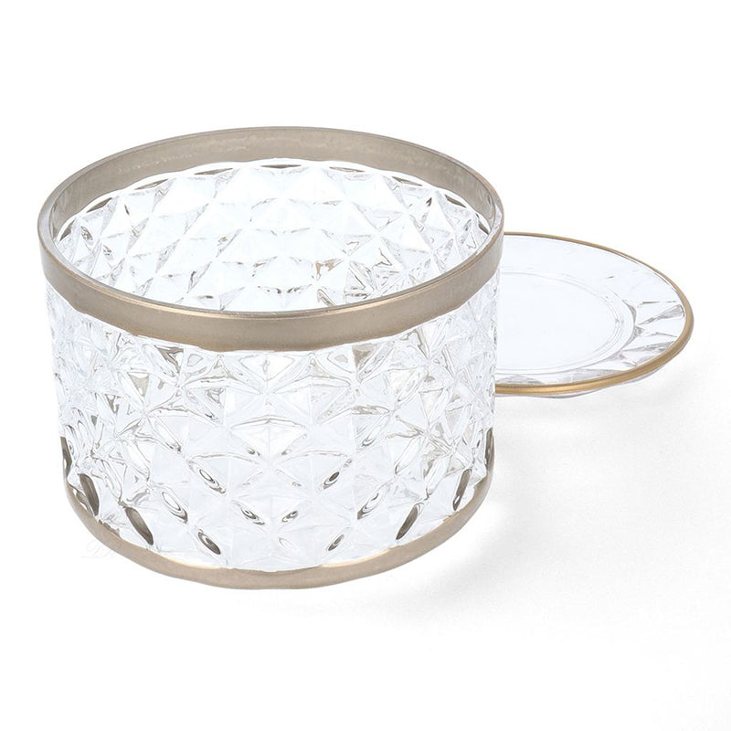 Yankee Candle Langham žvakės padėklas ir gaubtas Faceted Glass