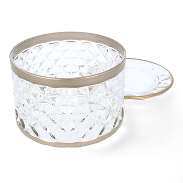 Yankee Candle Langham žvakės padėklas ir gaubtas Faceted Glass