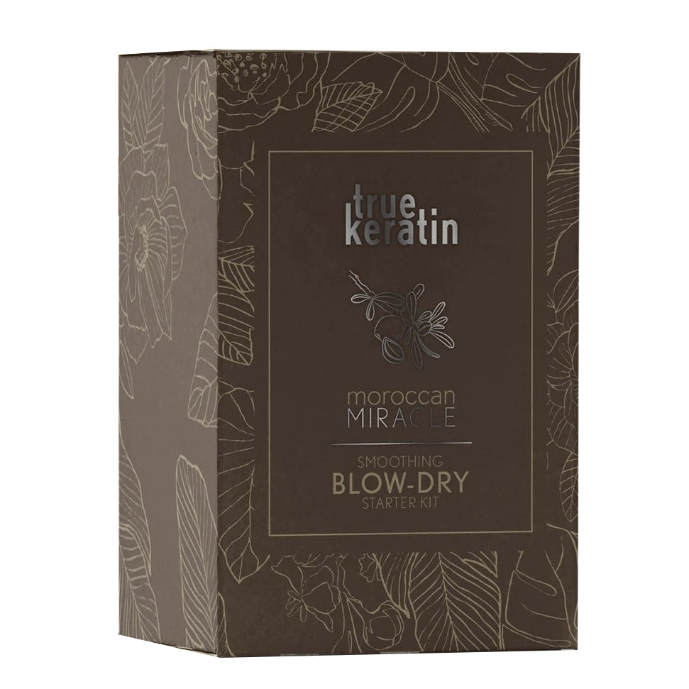 True-Keratin MM Blow-Dry plaukų priežiūros rinkinys: plaukų kremas 59ml + plaukų serumas 10ml