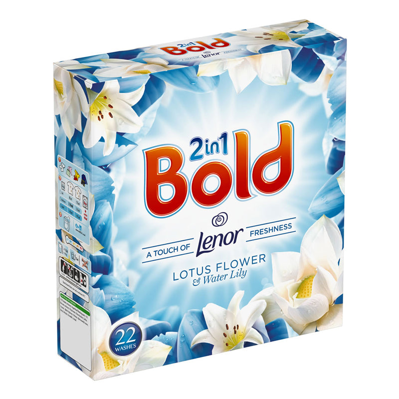 Bold 2in1 skalbimo milteliai Lotus Flower & Water Lily 1.43 kg