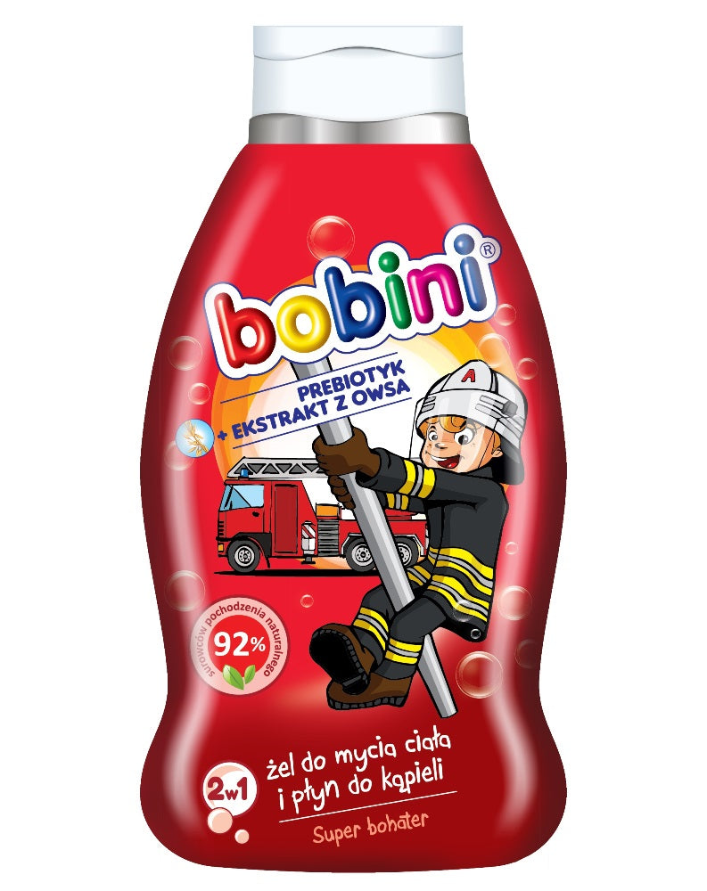 Bobini Body Super Hero 2in1 plaukų ir kūno prausiklis vaikams 660ml