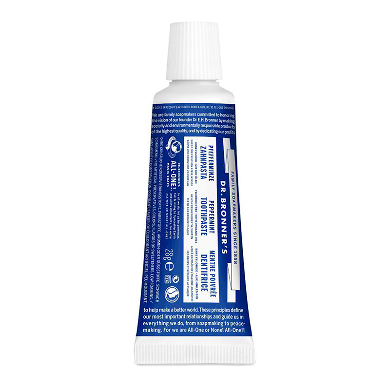 Dr. Bronner's ekologiška dantų pasta Peppermint 28g