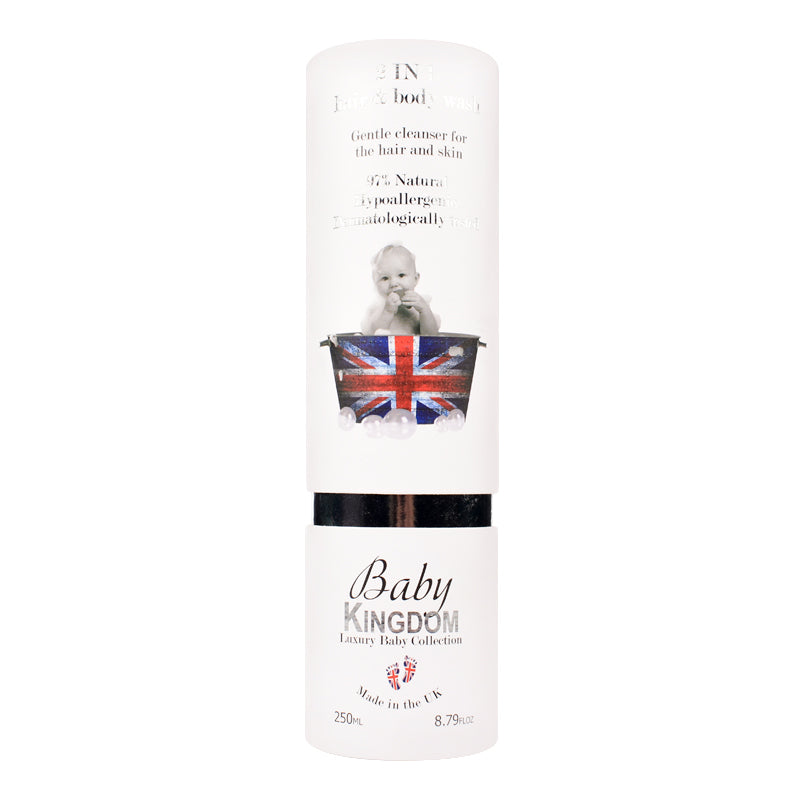 Baby Kingdom 2 In 1 vaikiškas kūno ir plaukų prausiklis 250ml