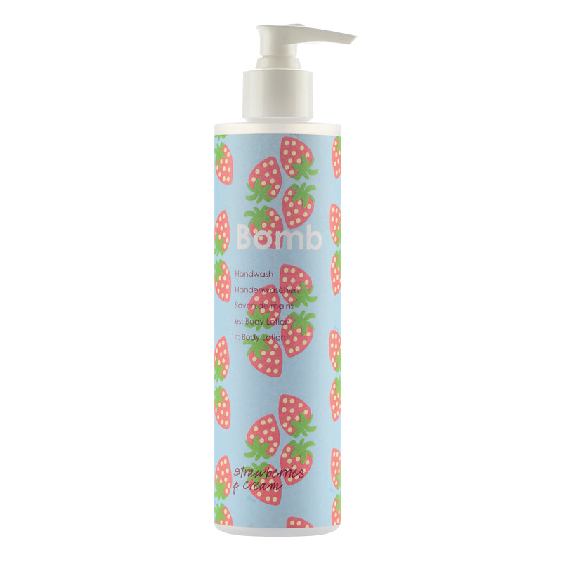 Bomb Cosmetics Strawberries & Cream skystas rankų muilas 300ml