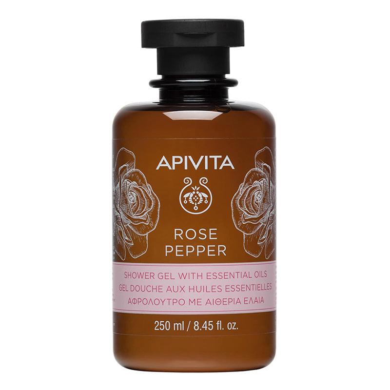 Apivita dušo želė su rožėmis ir juodaisiais pipirais 250ml