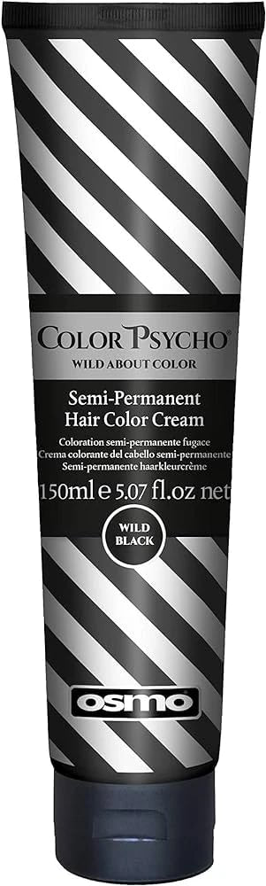 Osmo Color Psycho pusiau nuolatinės plaukų dažai Wild Black 150ml