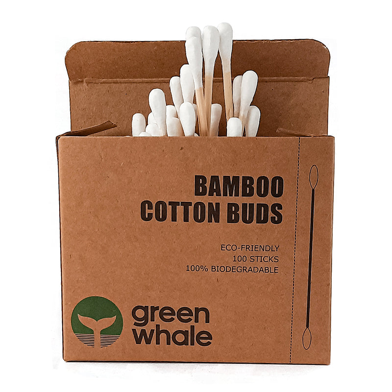Green Whale bambukiniai ausų krapštukai 100vnt.