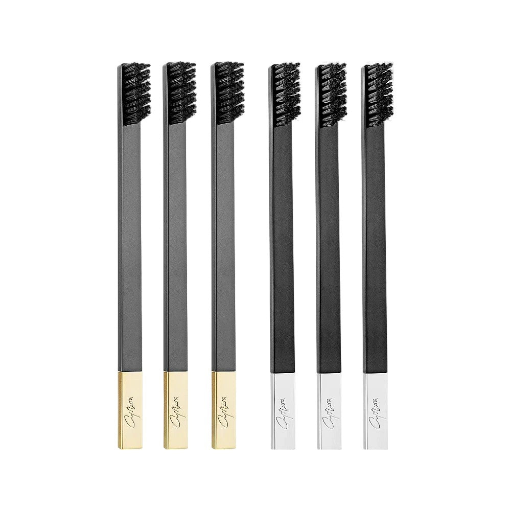 Apriori Slim Black 6-Pack Set dantų šepetėlių rinkinys (Soft) 6 vnt.
