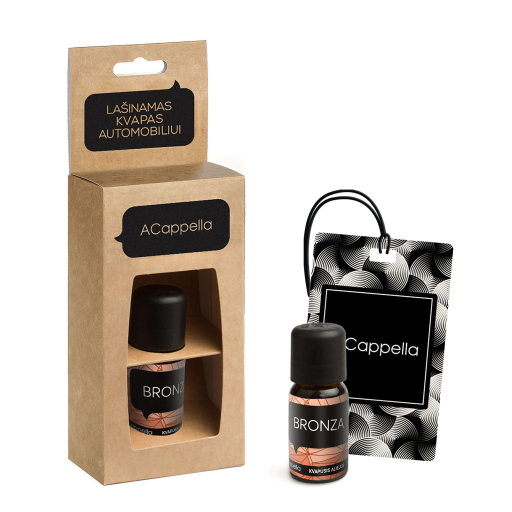 ACappella automobilių kvapas lašinamas su kartoniuku Bronza 10 ml