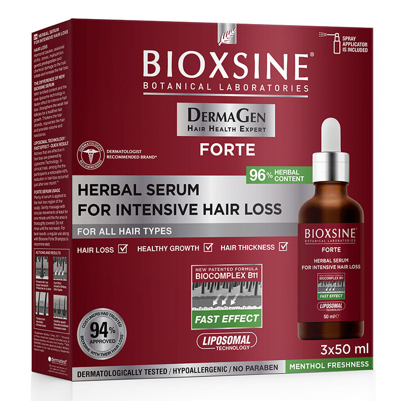 BIOXSINE Dermagen Forte serumas nuo plaukų slinkimo 3x50ml