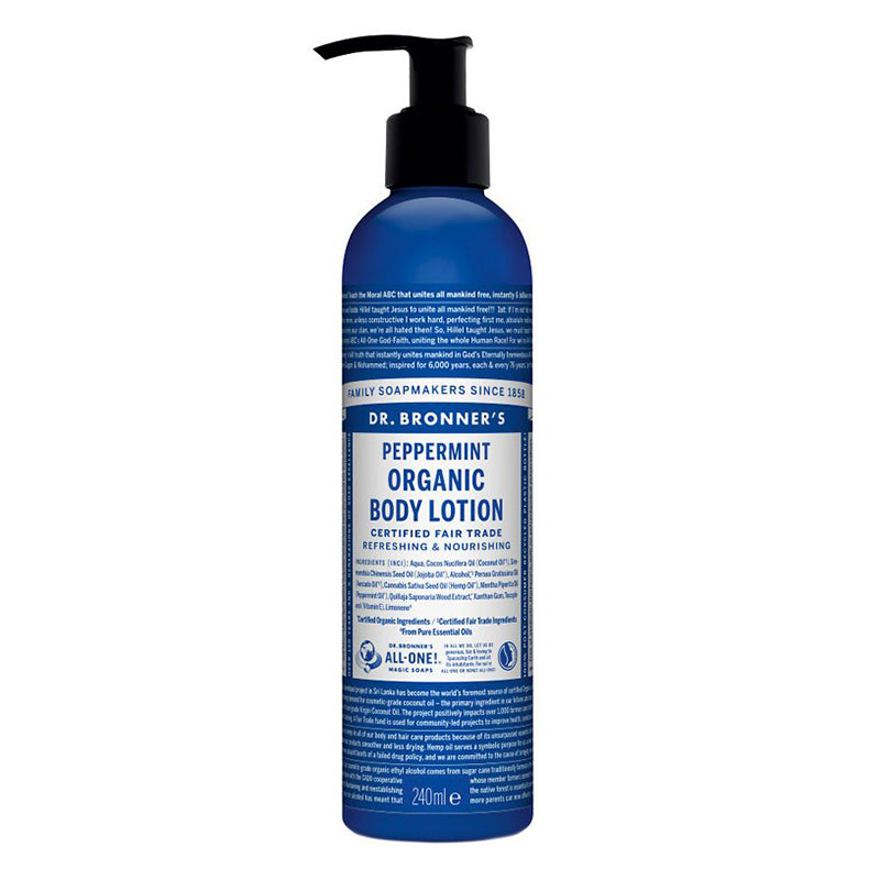 Dr. Bronner's ekologiškas kūno losjonas Peppermint 240ml