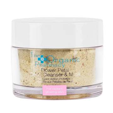 The Organic Pharmacy Flower Petal Deep Cleanser & Mask veido kaukė 60g