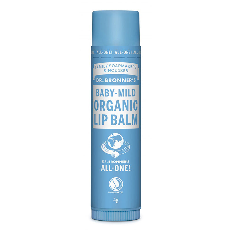 Dr. Bronner's ekologiškas bekvapis lūpų balzamas Baby-Mild 4g