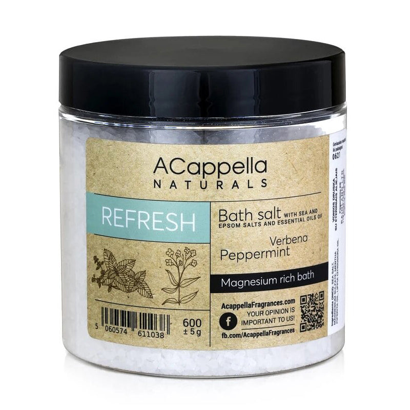 ACappella Naturals vonios druska REFRESH 600g