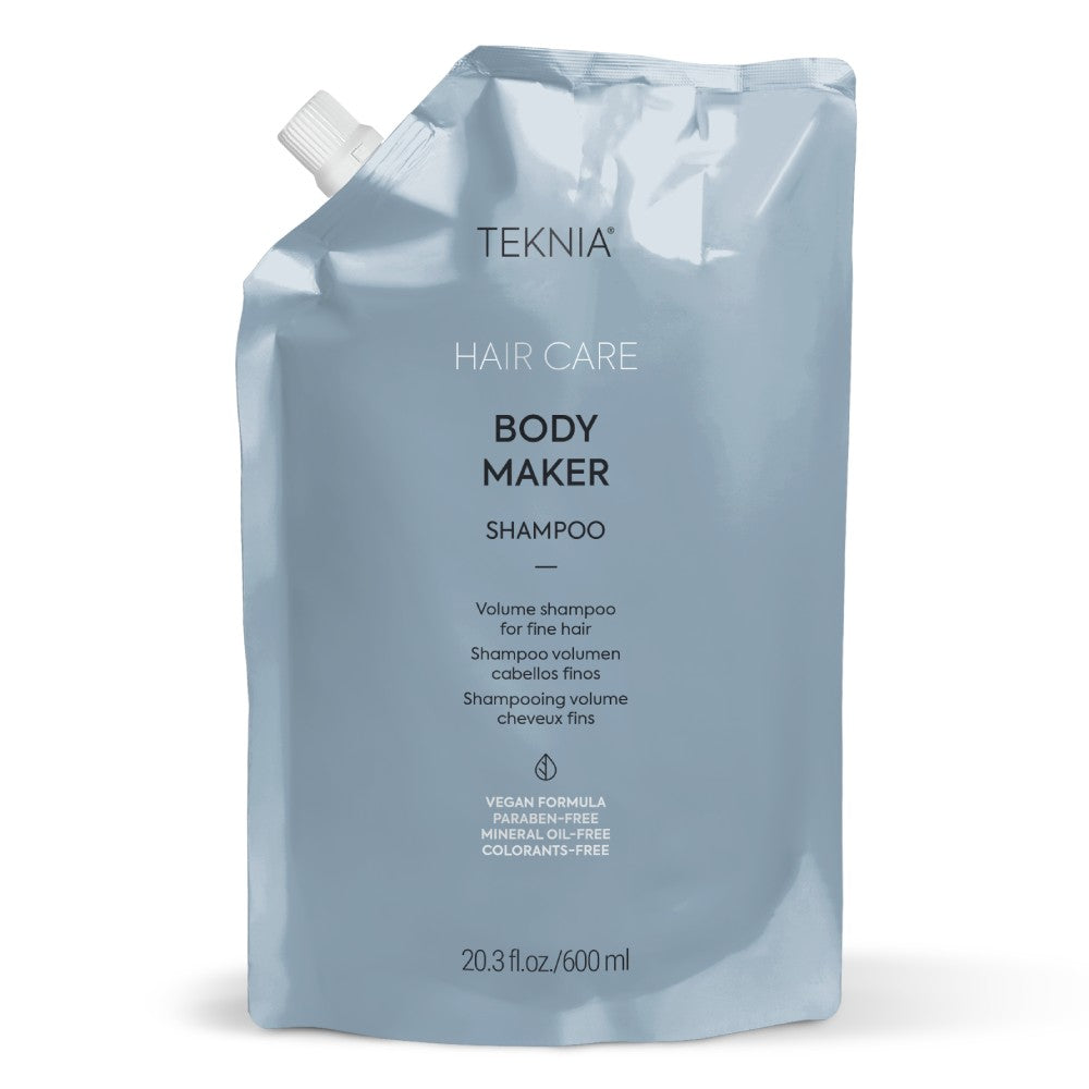 Lakme Teknia Body Maker Shampoo apimties suteikiantis šampūnas 600ml (papildymas)