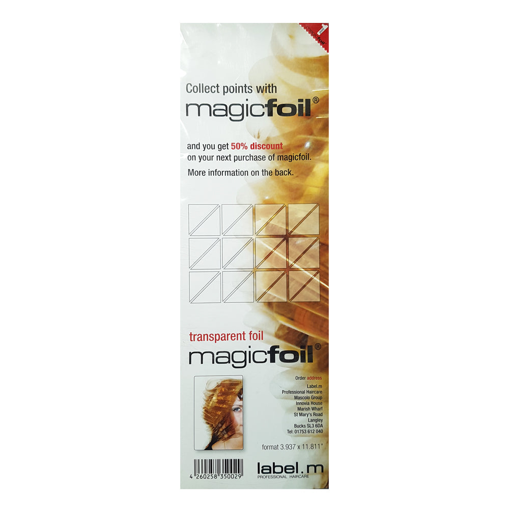Label.m Magic Foil folija plaukų dažymui 10x30cm 500 vnt.