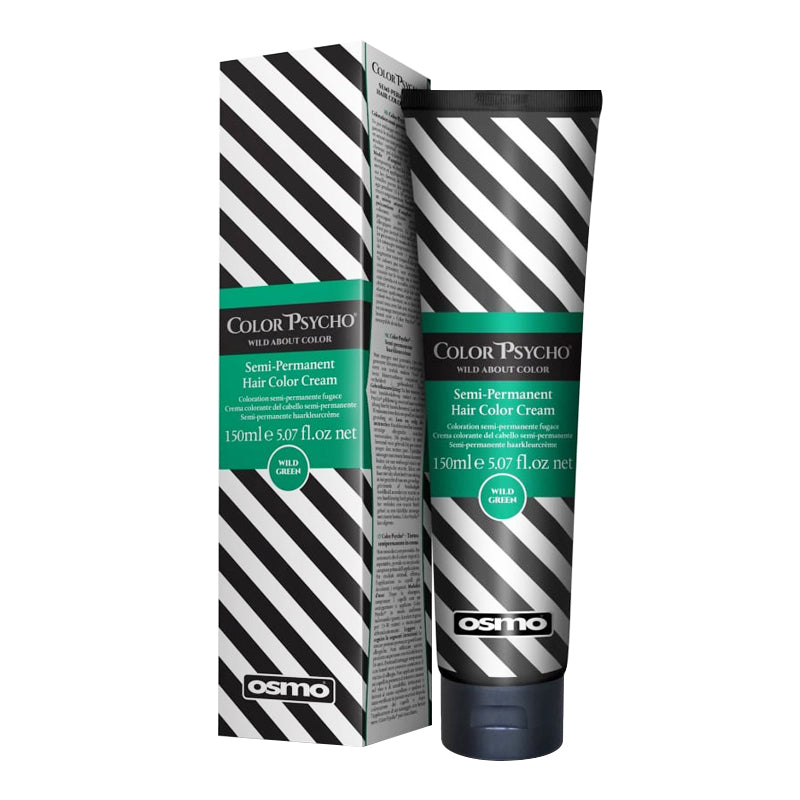 Osmo Color Psycho pusiau ilgalaikiai plaukų dažai Green 150 ml