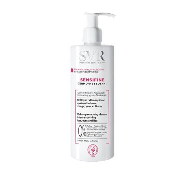 SVR Sensifine Dermo-Nettoyant makiažo valiklis jautriai odai  400ml