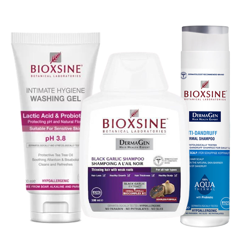 BIOXSINE plaukų ir kūno priežiūros rinkinys 3vnt.