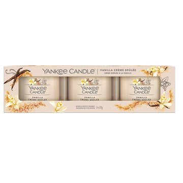 Yankee Candle mini kvapiosios žvakės Vanilla Creme Brulee 3x37 g