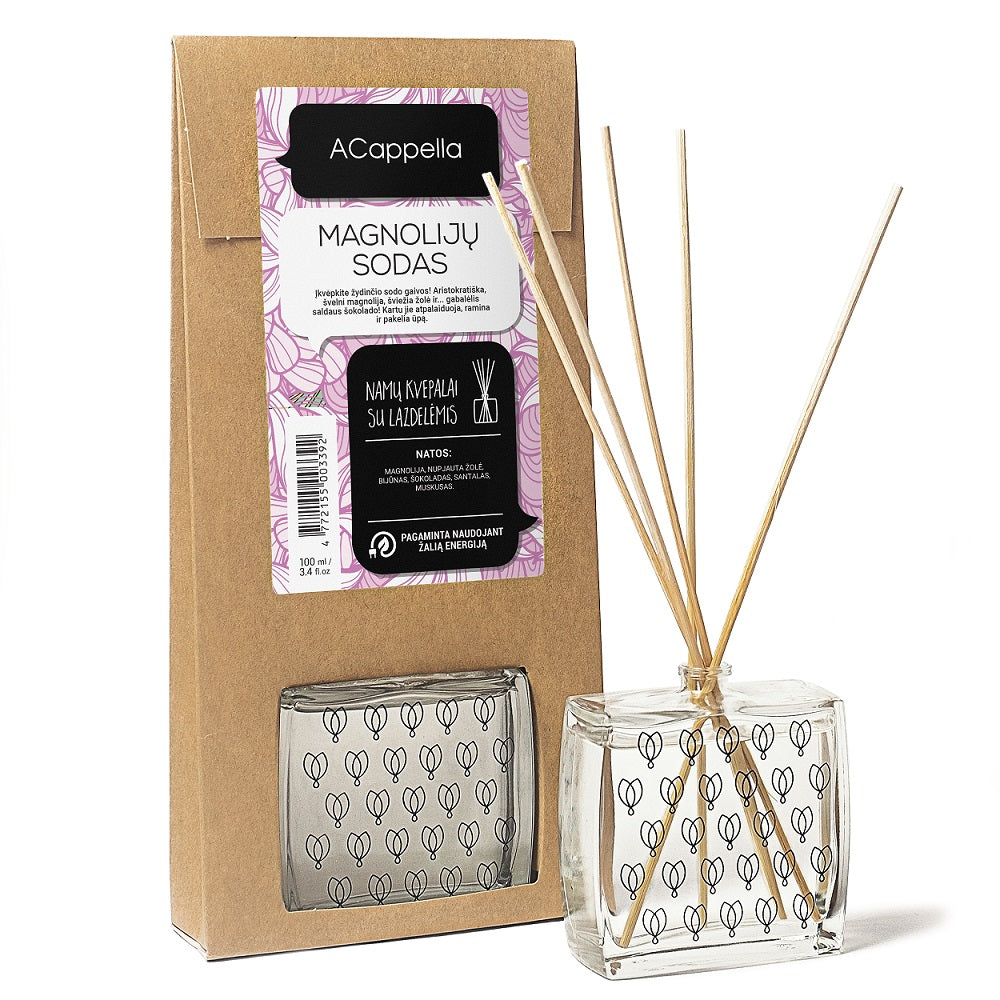 ACappella namų kvapas su lazdelėmis Magnolijų sodas 100 ml