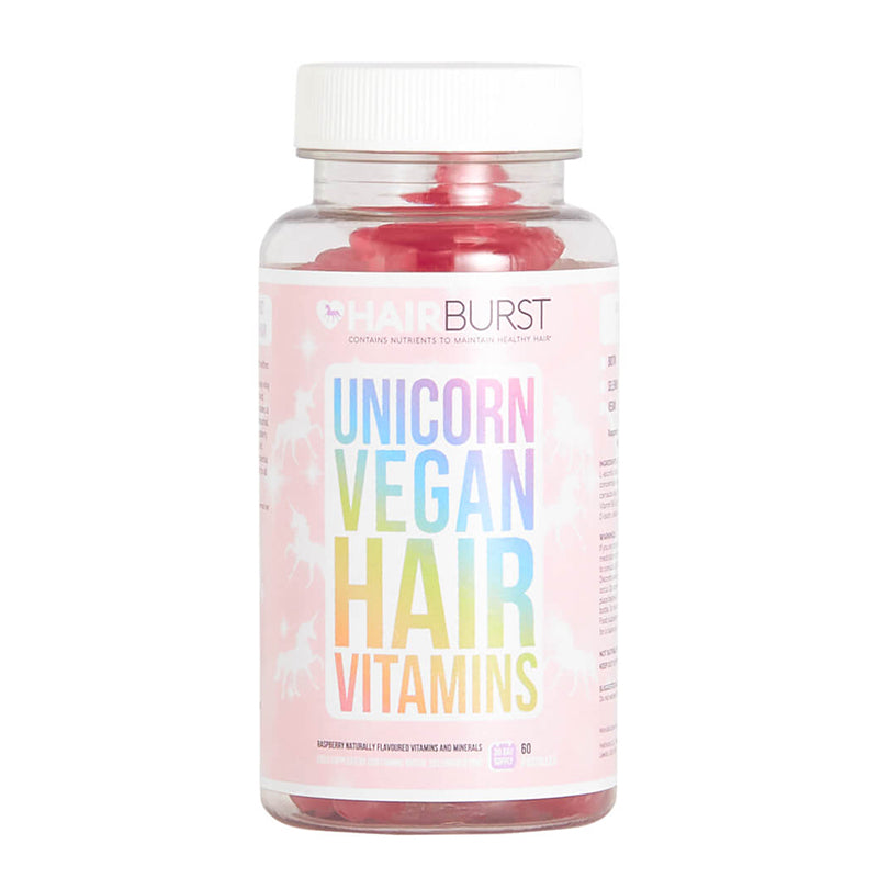 HairBurst veganiški guminukai plaukams 60 tablečių, su cukrumi