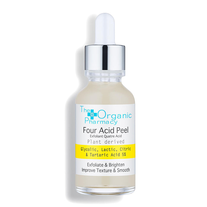 The Organic Pharmacy Four Acid Peel šveičiamasis veido serumas 30ml