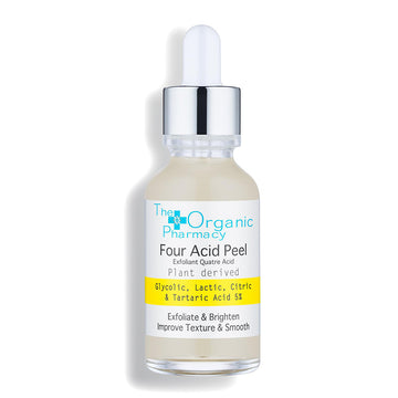The Organic Pharmacy Four Acid Peel šveičiamasis veido serumas 30ml
