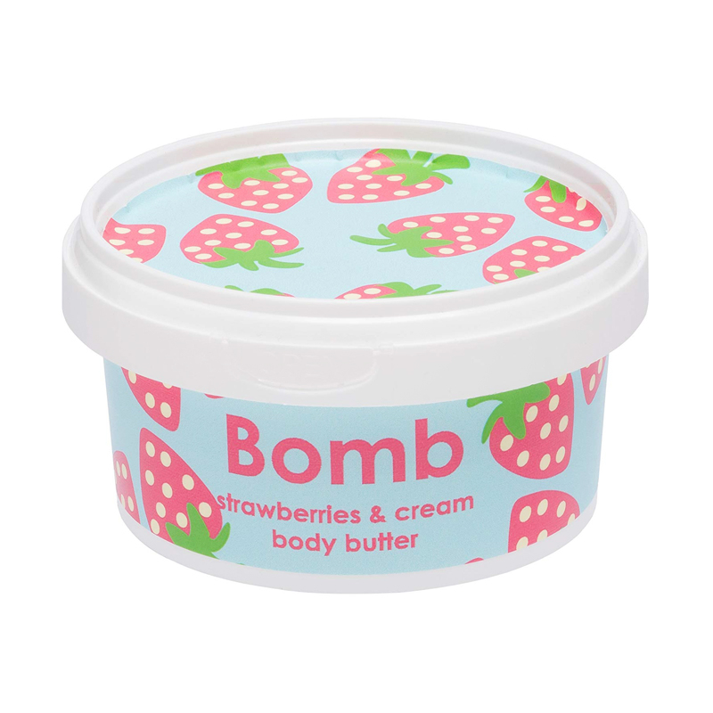 Земляника косметика. Сливки 200 мл. Beauty Bomb Strawberry.